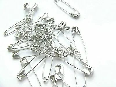  Steel Safety Pins Assorted- 20mm /30mm/40mm/50mm Strong Industry Standard New  • £1.50