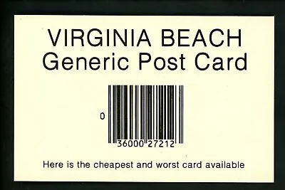   Generic   Postcard Comic Greetings From Virginia VA Virginia Beach • $4.49