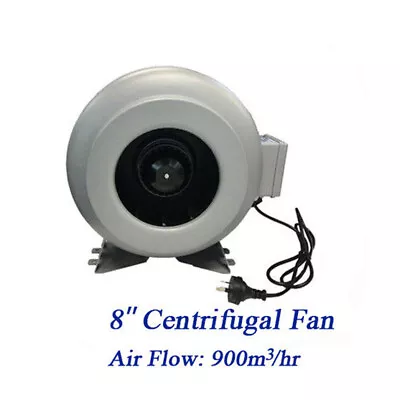 8  Inline Centrifugal Exhaust Fan &Ducting &Clamp &Active Carbon Filter Kit • $193