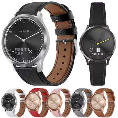 Leather Watch Band Strap For Garmin Vivoactive 3 /Vivomove HR/Forerunner 245 645 • $12.89