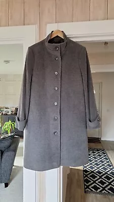Jaeger Grey Fully Lined Wool Blend Coat Size 16 Excon • £26