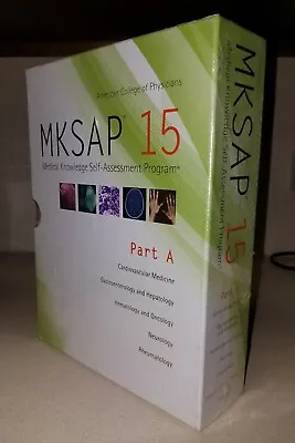 MKSAP 15 Part A:Medical Knowledge Self-Assessment Program  NEW - Shrink Wrapped • $30