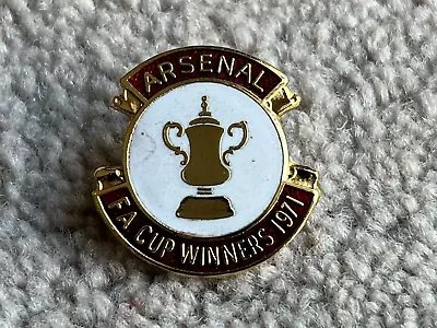 Arsenal FC FA Cup Winners 1971 Metal & Enamel Badge • £8.99
