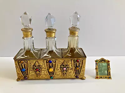 Vanity Set - Antique Perfume Bottles - Apollo Studios - Collectible Perfume Set • $225