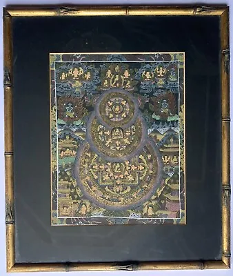 Premier Quality Antique Tibetan Thangka Mandala Buddhist Painting - 111 Buddhas • $140.19