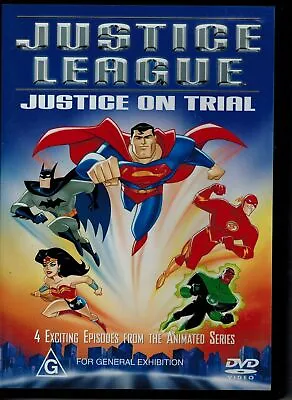 Justice League Justice On Trial Dvd Region 4 Australian New And Sealed • $8.80