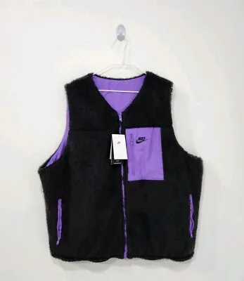 Nike Club Reversible Winterized Vest Black Grape Men’s Size XXL DQ4878-010 NWT • $59