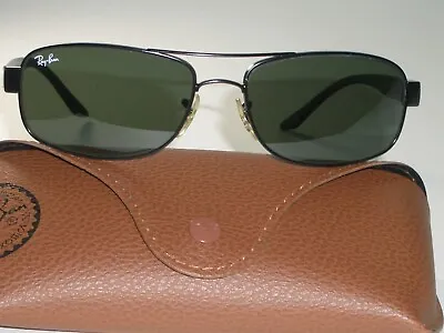 Ray-ban Rb3273 006 57[]17 Stunning Sleek G15 Uv Glass Lens Black Sunglasses Mint • $168.74
