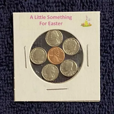  A Little Something For Easter  - Mini Modern U.s. Coins Set In Holder   • $7.98