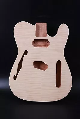 Guitar Body Mahogany Wood Flame Maple Veneer Replacement For Tele Style Body • $81.88