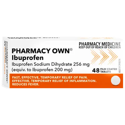 Pharmacy Own Ibuprofen 48 Tablets Fast Relief Pain Inflammation Reduce Fever • $19.40