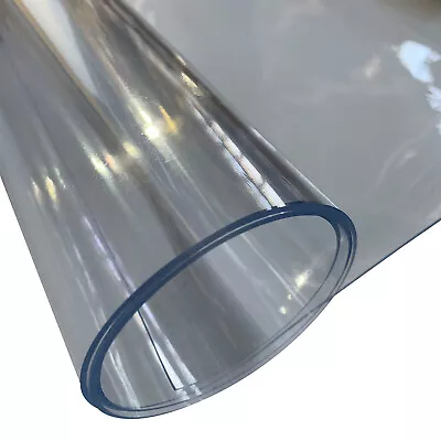 £1.29 • Buy CLEAR TRANSPARENT PVC FABRIC 0.125MM 0.50MM 0.75MM Waterproof UV Fire Retardant 