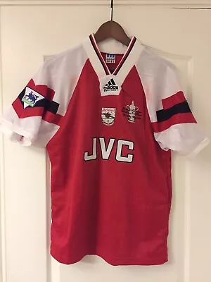 Arsenal 1993 FA Cup Final Winners Home Shirt Wright #8 1992/94 Large • £165