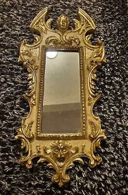 Antique 19th Century Italian Gilded Gold  Hand Carved Mirror • $600