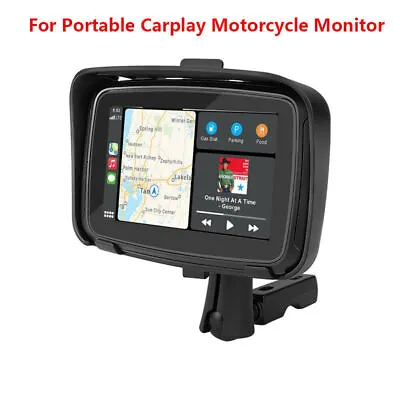 Portable 5 Inch Wireless Apple Carplay Android  For Motorcycle Navigator Monitor • $215.99