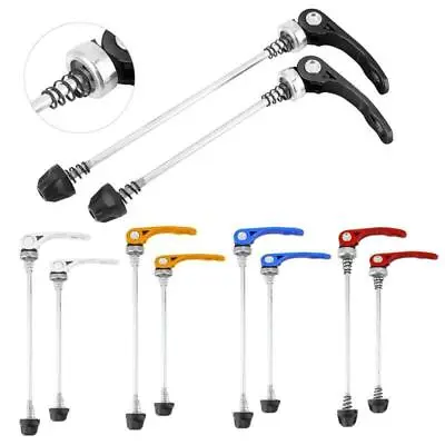  1Pair Alloy Bicycle Wheel Skewers MTB Road Bike QR Quick Release Front Rear Set • £4.49