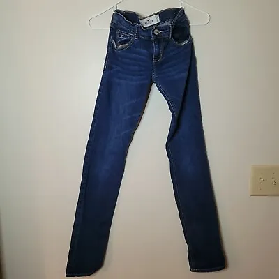 Hollister Socal Stretch Bootcut Women Dark Blue Jeans Size 3R 26/33  • £9.98