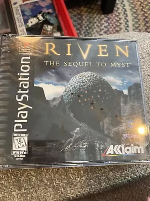 Riven The Sequel To Myst PlayStation 1 PS1 Complete In Box CIB • $19.99