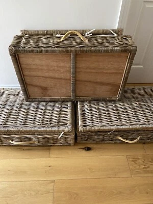 £50 • Buy Laura Ashley Under Bed Basket Storage Boxes