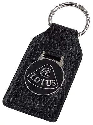 Lotus Black Jim Clark Leather And Enamel Car Key Ring / Fob • $9.95