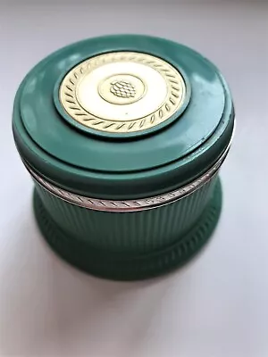 1960s Avon Regence Vintage Vanity Cosmetic Cold Cream Container Green Whatnot  • $18