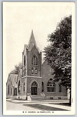 Postcard M.E. Church Methodist Episcopal La Porte IA C8 • $7