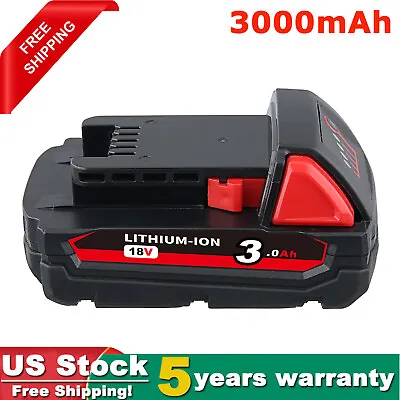  For Milwaukee For M-18 Lithium Ion Compact Battery 18v 3.0Ah 48-11-1820 NEW • $17.92