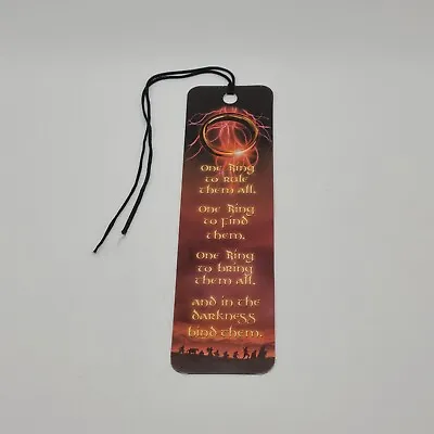 Lord Of The Rings Bookmark - The One Ring With Tassel • £3.86