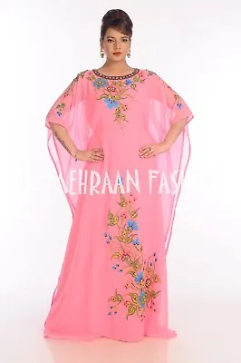 Haute Coutre Royal Moroccan Caftan Kaftan Maxi Dress Hand Made Wedding Gown  • $42.85