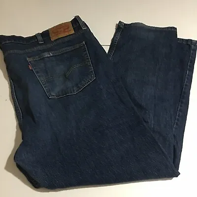 Levi's 502 Mens Jeans Size 46x29 (42x32 Tag) Cuffed Distressed • $19.95