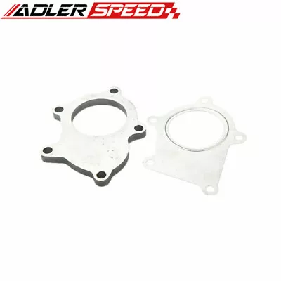 US SHIP 5 Bolt Exhaust Flange W/ Gasket Kit T3 T3/T4 Turbo Downpipe Adapter • $19