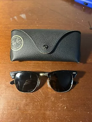 Ray-Ban RB3016 Clubmaster Sunglasses. Black Frame Black Lenses. • $59.99