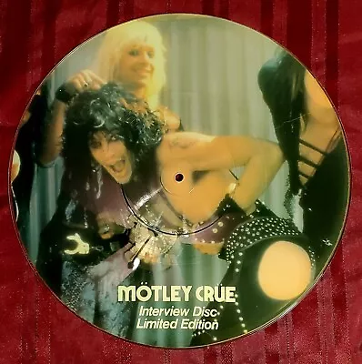 Vintage 1984 Motley Crue Interview Album Picture Disc Vinyl 12   Record  • $25