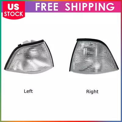 Fit For BMW E36 3-SERIES 2DR 92-98 COUPE CONVERTIBLE EURO CORNER LIGHTS CLEAR • $25.84