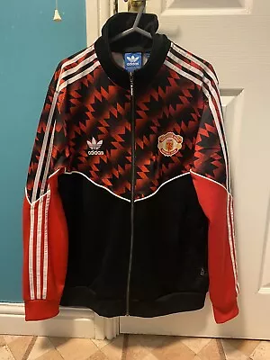 Genuine Manchester United 1990/1992 Football Jacket Adidas Originals Large • £75