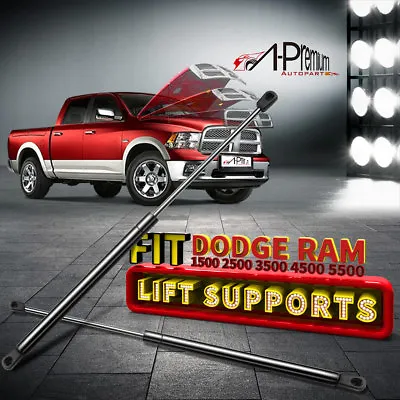 A-premium 2pcs Hood Lift Supports Shock Struts For Dodge Ram 1500 2500 3500 4364 • $23.99
