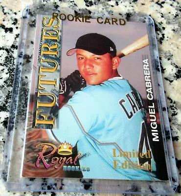 MIGUEL CABRERA 2001 Royal GOLD Limited SP Rookie Card RC HOT Tigers Triple Crown • $269.98