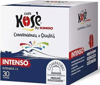 Coffee Kose By Kimbo Capsules Intense 90 Capsules B-ware MHD 08.11.23 • £5.59