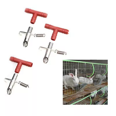 10 PCS Poultry Water Dispenser Rabbit Drinking Equipment Rabbit Cage Drinker • $10.16