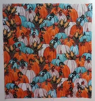 Fabric Cotton Pic C -Pumpkin Corn - 1 Piece 11 3/8  L  X 10 1/2  W Quilt Sewing • $2.70