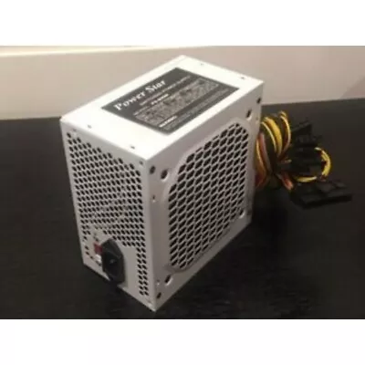 NEW--Power Star WHITE 650w-Max ATX Power Supply 12cm Fan 20+4pin SATA & PCIe • $26.99