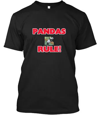 Pandas Rule T-Shirt Made In The USA Size S To 5XL • $25.57
