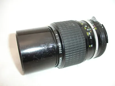 NIKON NIKKOR 200mm F/ 4  ( Ai  ) Lens • $32.80