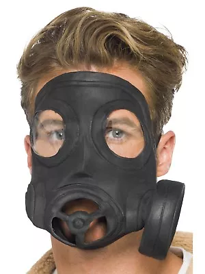 Bio Hazard Toxic World War WW1 Costume Gas Mask With Mock Respirator • $24.99