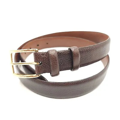 Vintage Nordstrom Brown Leather Belt Size 38 Made In USA Distressed  • $16.50