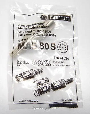 Hirschmann Male 8-Pin DIN Connector / MAS 80S • $6.95