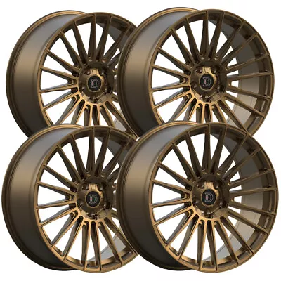 (Set Of 4) Defy D12 17x7.5 5x112/5x120 +35mm Bronze Wheels Rims 17  Inch • $563.96