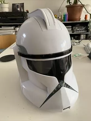 STAR WARS Clone Trooper Voice Changer FULL Helmet 2008 Hasbro Electronic Works - • £5