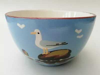 Vintage Dratmouth Pottery Quirky Seagull Sugar Bowl Hand Painted • £10.99