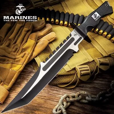 United Cutlery USMC Operation Mako Knife With Sheath - Officially Licensed • $32.99